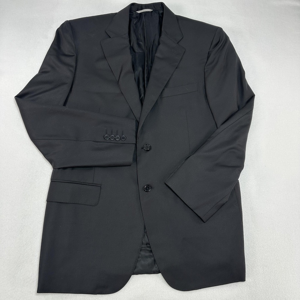 Canali Blazer Mens 54R Gray Wool Suit Jacket Made In Italy Cupro Lined Formal